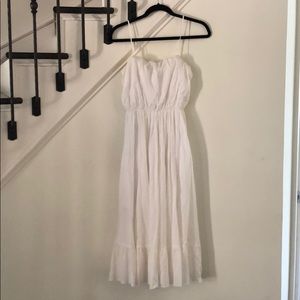 White Midi Dress Express XS
